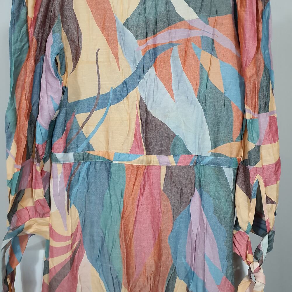 Multicolor Abstract Print Maxi Dress - Picture 4 of 6